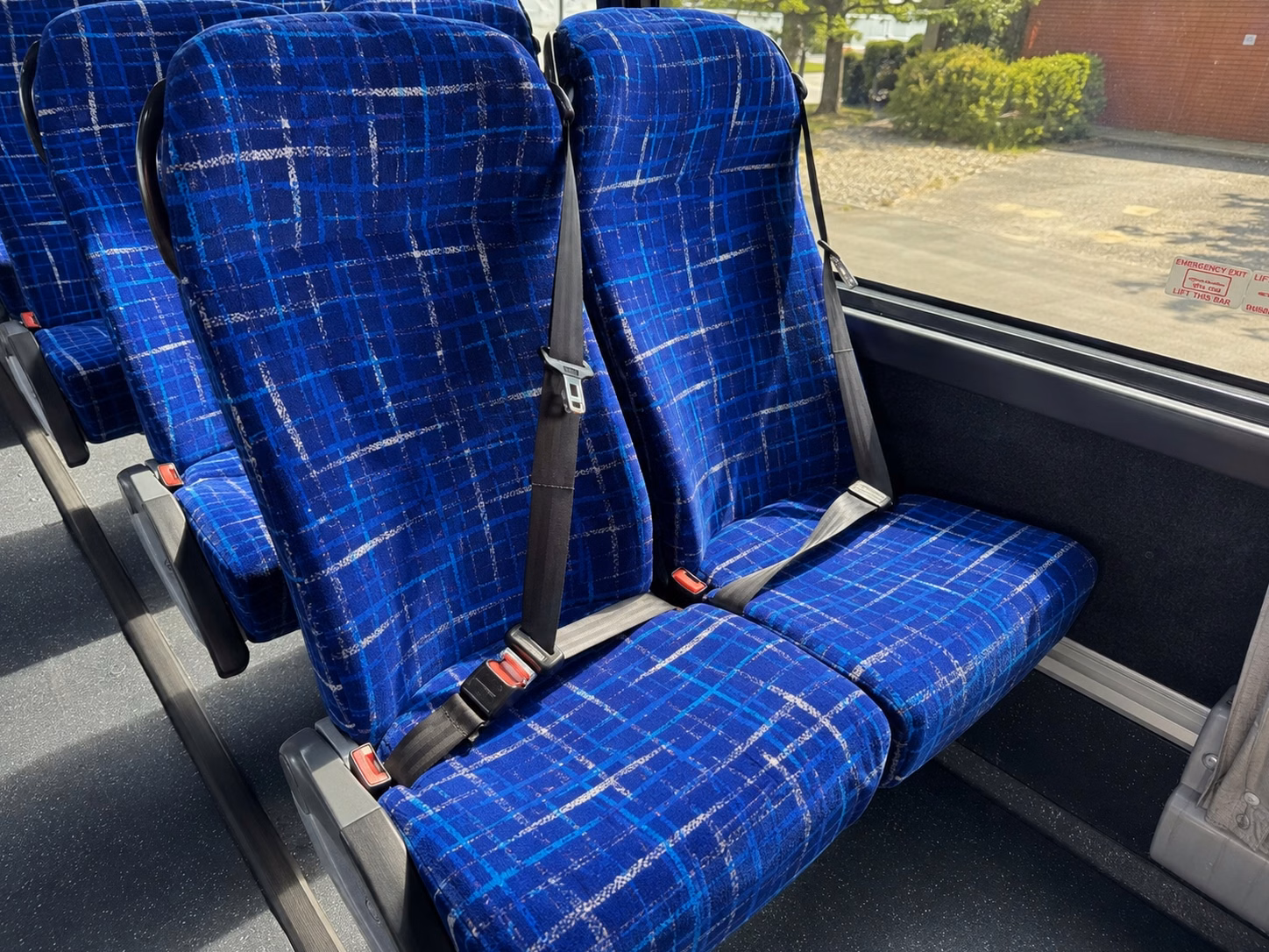 56 passenger charter bus inside