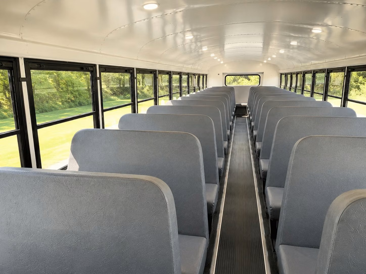 school bus inside