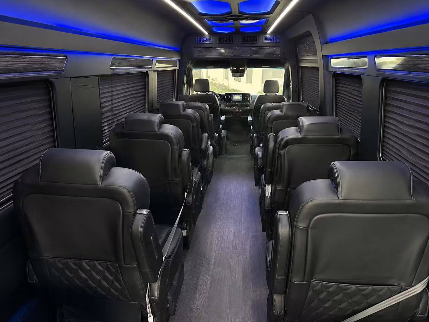 sprinter van with driver inside